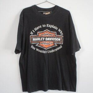 Vintage Harley Davidson of Cincinnati B2B Graphic Tee Shirt Black 2XL